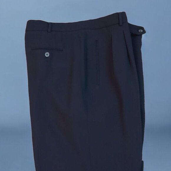NAVY NYGARD COLLECTION WOMEN’S Sz 16 HIGH RISE STRAIGHT LEG LINED SLACKS - Picture 2 of 10